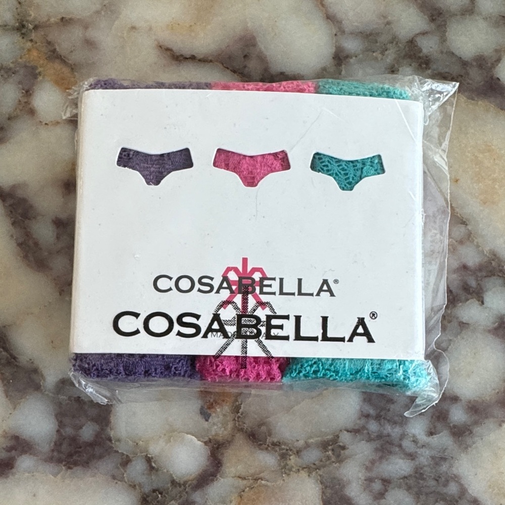 Cosabella never say never cutie low rise thong 3 pack Lace Panty Trio